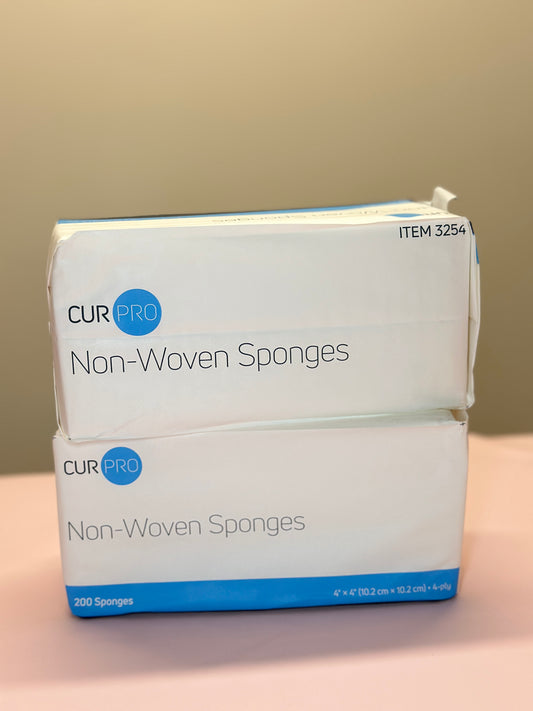 Non-Woven Sponges 4”x4” 4 ply (Gasas Suaves)